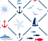 Nautical Cotton Print Fabric